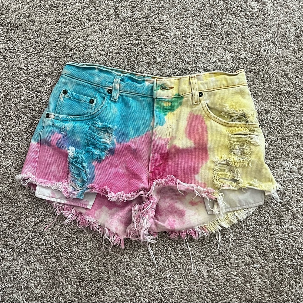 Levi’s Tie Dye Denim Shorts